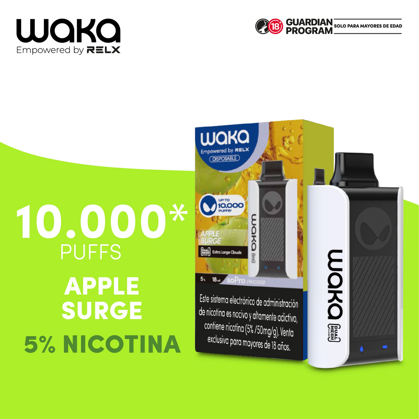 WAKA SO PRO 10.000 PUFF - VAPE DESECHABLE