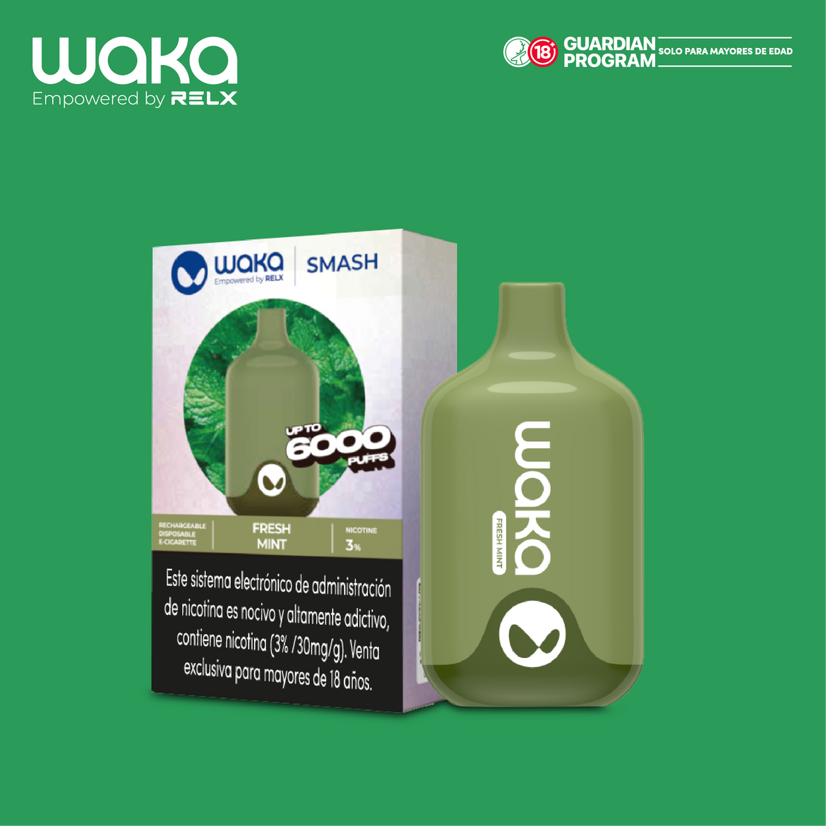 WAKA SMASH 6.000 PUFF - VAPE DESECHABLE