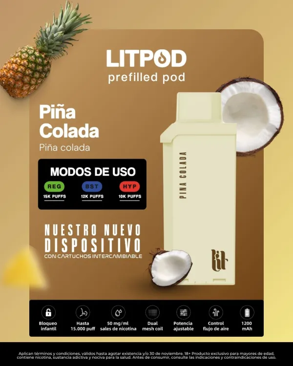 LIT POD - POD 15000 PUFF